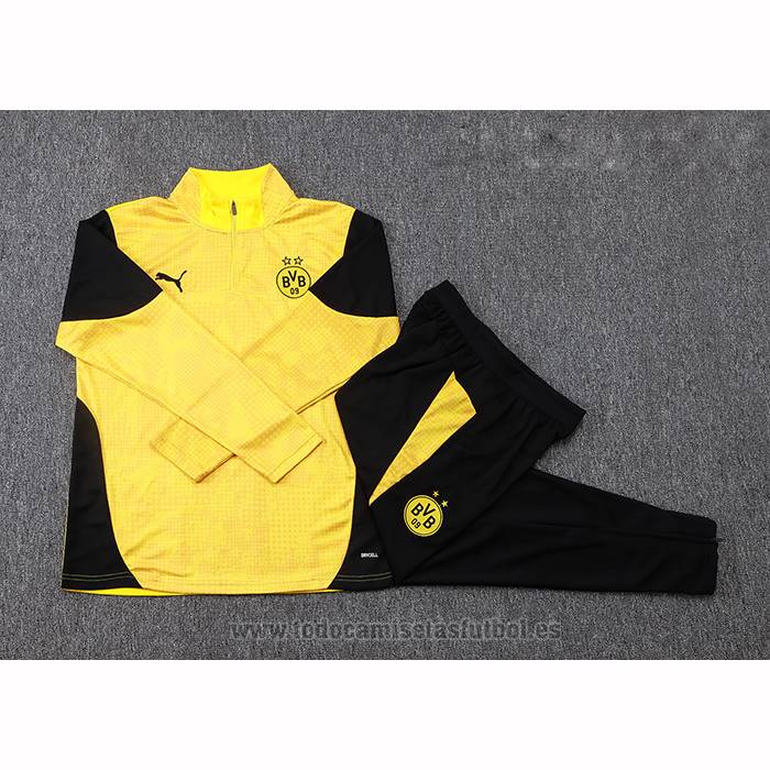 Chandal de Sudadera del Borussia Dortmund Nino 2025-2026 Amarillo